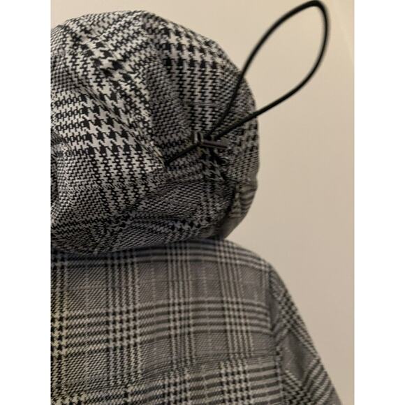 Anorak Womens Duck Down Feather Light Weight Long Puffer Houndstooth Size Medium - Picture 10 of 15